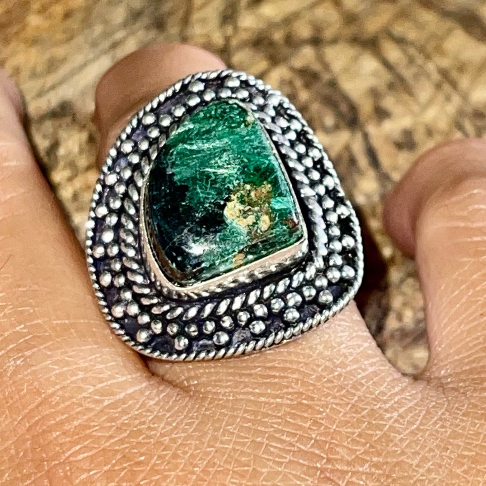 Chrysocolla Ring Size 7